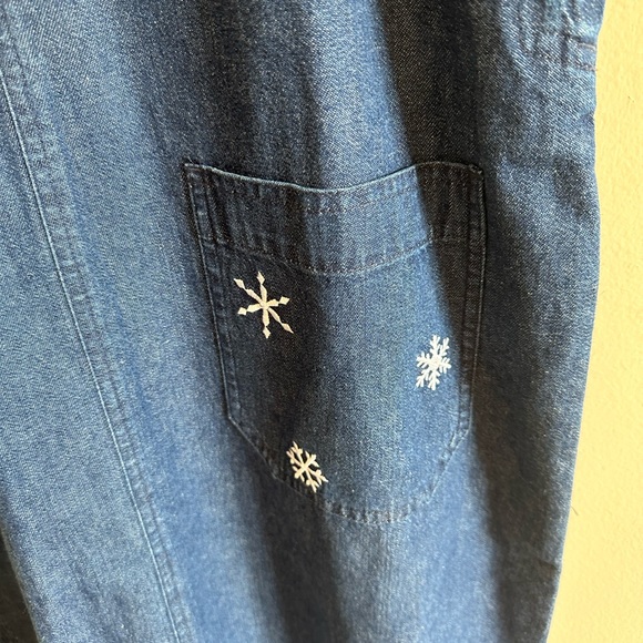 Snowman denim overall dress - Picture 5 of 8